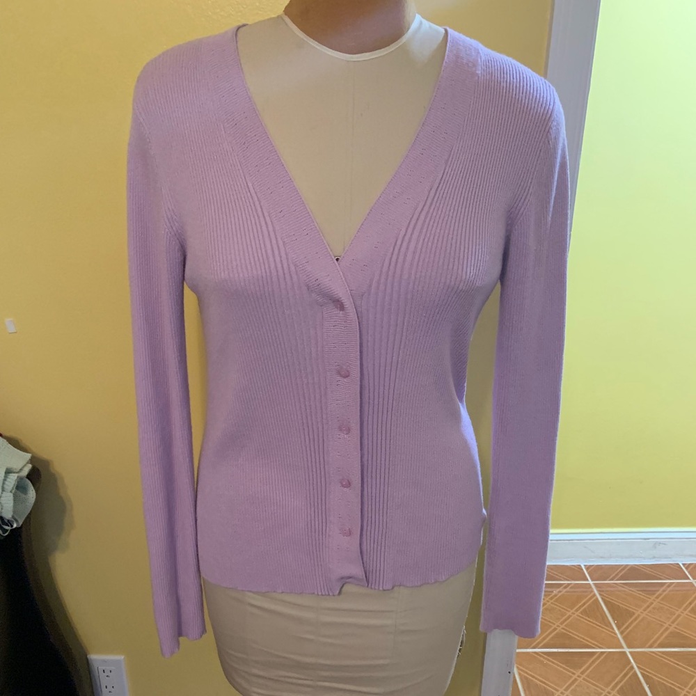 Women's V-Neck Cardigan Sweater Button Front